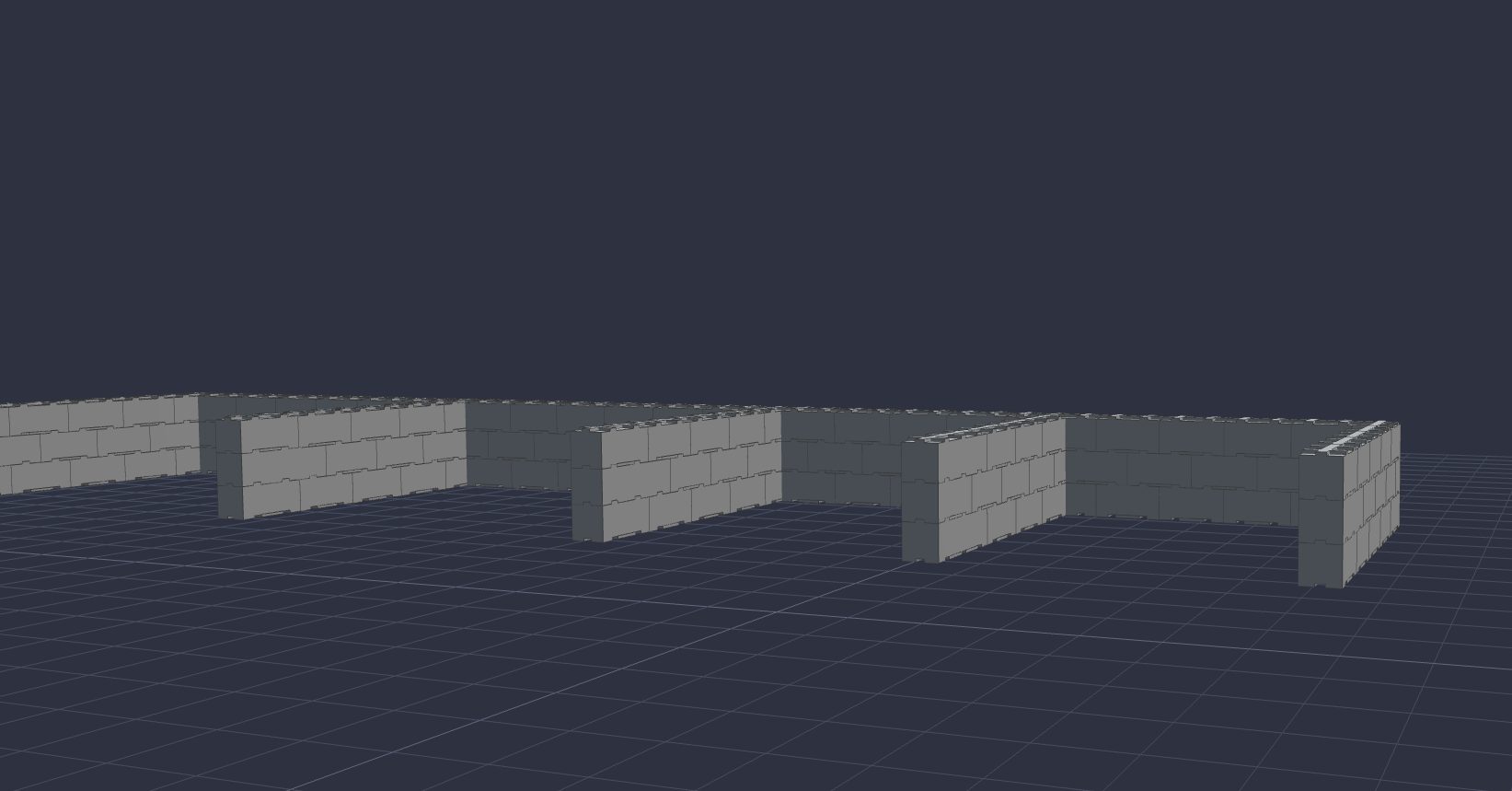 3D wall layout designed in Envirobuild