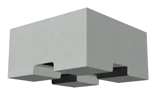 Interbloc 600 Half Flat Top block