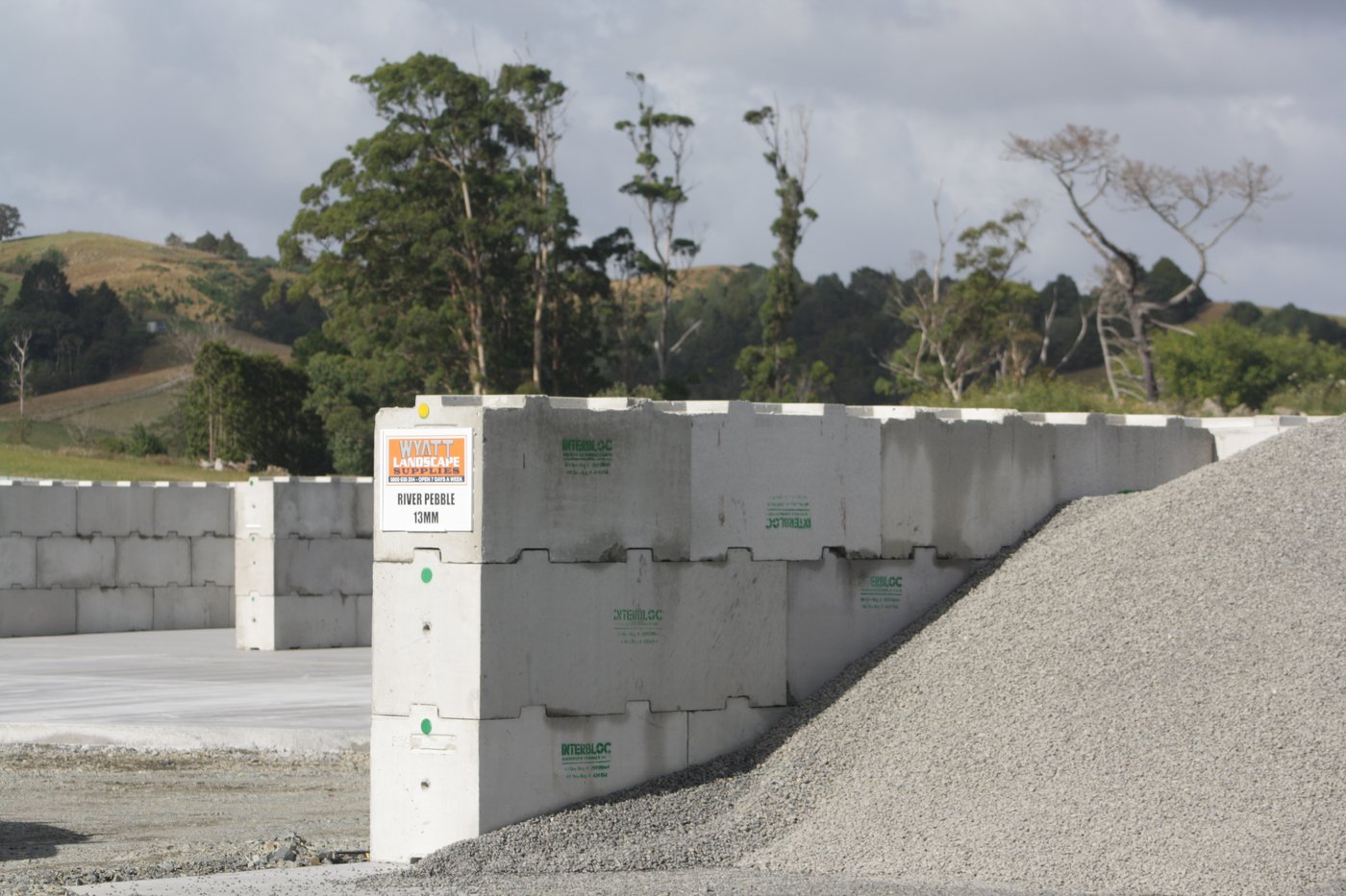 Stacked Interbloc blocks in storage