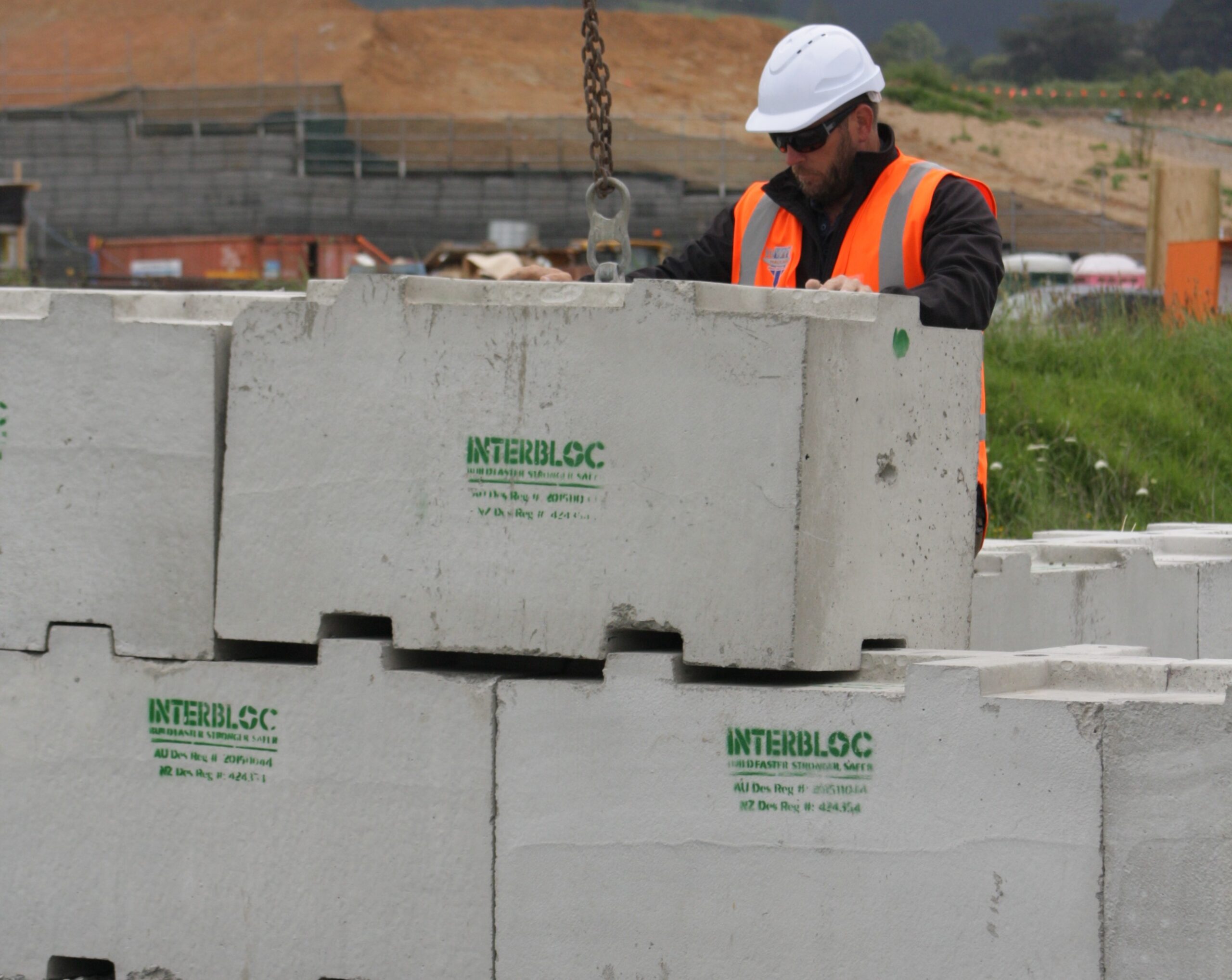 Interbloc Concrete Block Installed