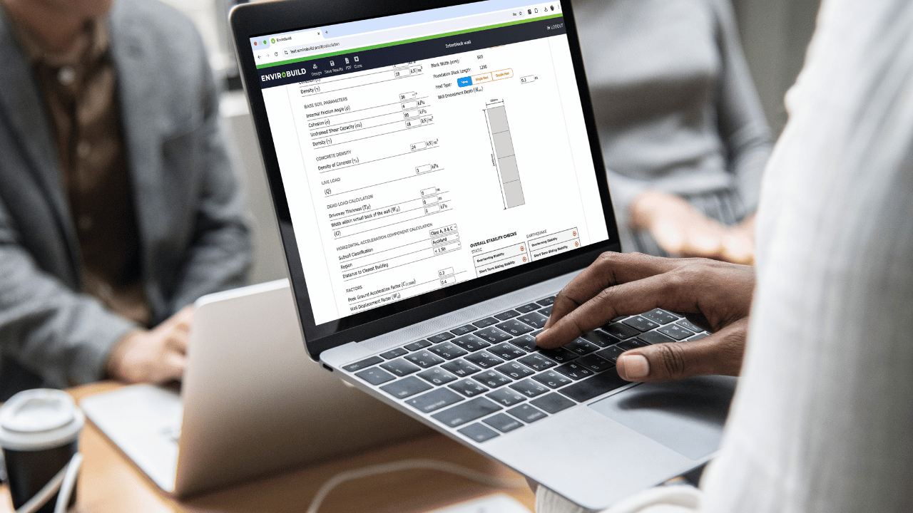 Envirocalc - cloud based retaining wall design software